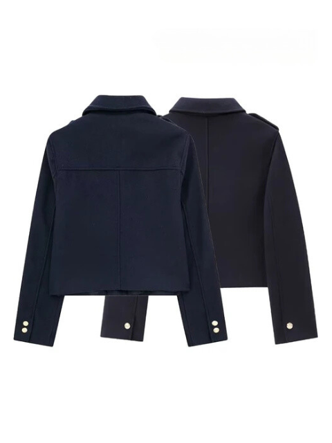 Lisa Dunkelblaue Jacke