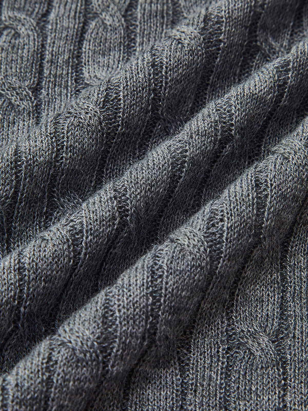 Jacquard-Kabelstrickjacke