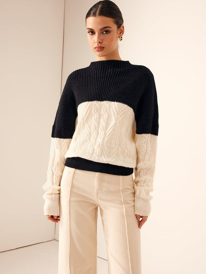 Color Block Shift Pullover